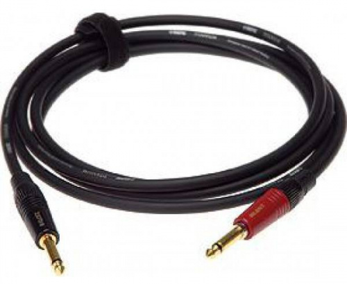KLOTZ TI-0450PSP готовый инструментальный кабель 4.5м, серия TITANIUM, джек моно Neutrik - джек моно Neutrik "silent", контакты позолочены, цвет черны фото 2