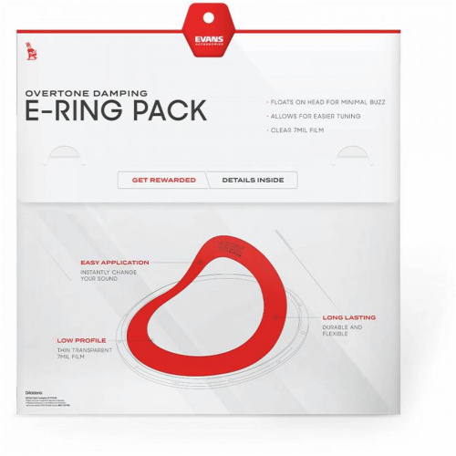 EVANS E13ER15-1 E-Ring Демпфирующее кольцо для барабана 13", ширина 1,5'', 1 шт. фото 3