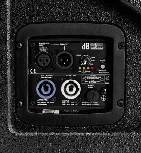 dB Technologies DVX DM15 активная акустическая система / монитор, 750 Вт, 55-20 кГц,132 дБ,15"/1.4",DSP фото 5