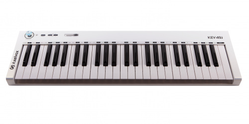 Axelvox KEY49j White динамическая MIDI клавиатура USB, 49 клавиш, цвет белый фото 2