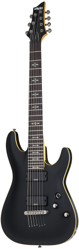 Schecter DEMON-7 ABSN Гитара электрическая, 7 струн, корпус липа, гриф клен, лады 24X Jumbo