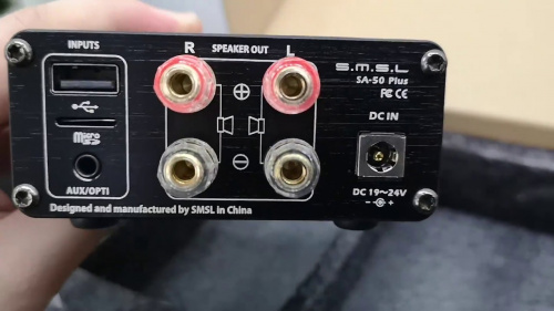 SMSL SA-50 Plus black Усилитель. КГИ+Н: <0.018% Сигнал/шум: 95дБ Мощность: 40Вт Потребляемая мощность в режиме ожидания: 1Вт Вход: USB/Micro-SD/Optica фото 2