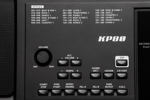 Kurzweil KP80 LB Синтезатор, 61 клавиша, полифония 32, цвет чёрный фото 3