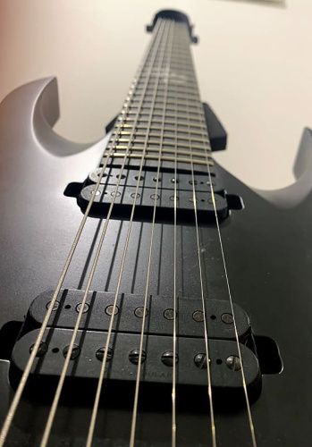 Solar Guitars A2.7C LH 7-струнная левосторонняя электрогитара, цвет черный матовый фото 3