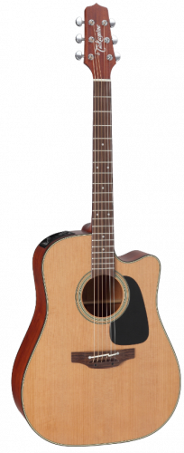 TAKAMINE PRO SERIES 1 P1DC электроакустическая гитара типа DREADNOGHT CUTAWAY с кейсом, цвет натуральный, верхняя дека - массив кедра, нижняя дека и о