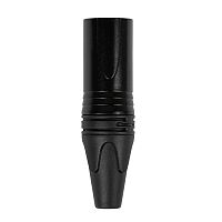 ROCKDALE XLR058 металлический кабельный разъем XLR папа (male) 3pin, цвет черный