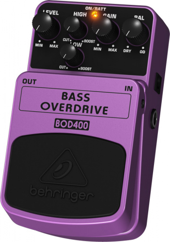 Behringer BOD400 педаль овердрайв с аутентичным ламповым звучанием для бас-гитар фото 3