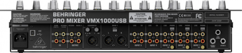 Behringer VMX1000USB DJ-микшер со встроенным USB интерфейсом (7 каналов, совм. с МАС иРС, микр.предусилители). фото 3