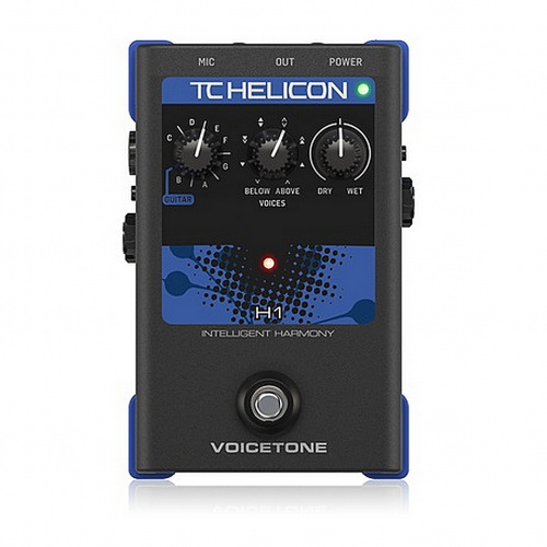 TC HELICON VoiceTone H1 напольная вокальная педаль эффекта интелектуальной гармонизации, добавляет один или два голоса, преамп студийного качества, фа фото 4