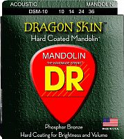 DR DSM-10 DRAGON SKIN струны для мандолины с прозрачным покрытием 10 36