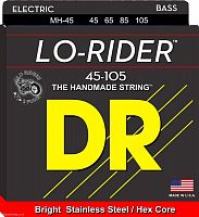 DR MH-45 серия Lo-Rider для бас-гитары, нержавеющая сталь, Medium (45-105)