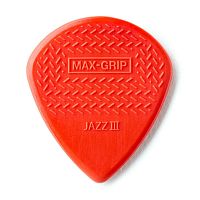 Dunlop Max-Grip Jazz III Nylon 471P3N 6Pack медиаторы, остр кончик, толщина 1.38 мм, красные, 6 шт.