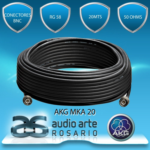 AKG MKA 20 антенный кабель с разъемами BNC, длина 20м фото 2