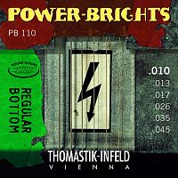 THOMASTIK PB110 струны серии Power-Brights для электрогитары, 10-45