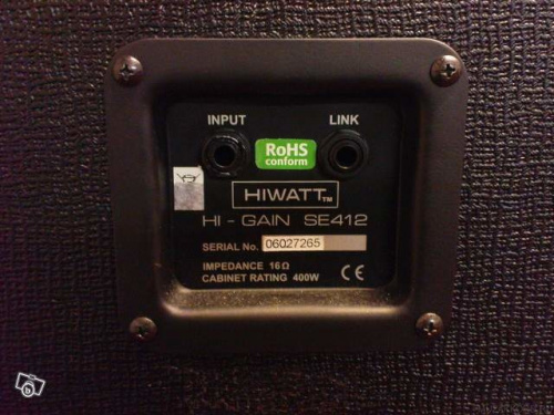 HIWATT HG412 кабинет для усилителя электрогитары, 400 Вт/16 Ом, 4Х12" фото 4