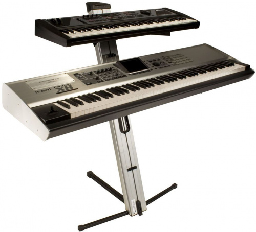 Ultimate AX-48 Pro (Silver) клавишная стойка APEX-серии на 2 инструмента, металлик фото 8