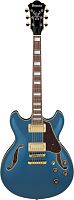 IBANEZ AS73G-PBM полуакустическая электрогитара, корпус липа, цвет синий