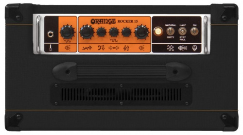 Orange Rocker 15 BK комбо гитарный ламповый, 15Вт, 1х10, 2 канала, черный фото 3