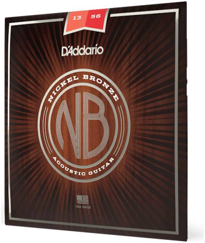 D'Addario NB1356 струны для акустической гитары,Medium, 13-56