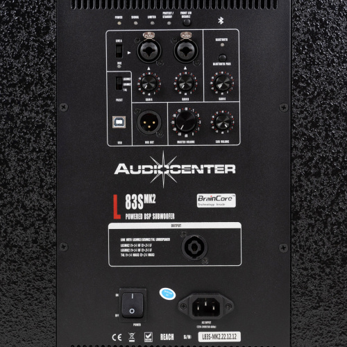 Audiocenter L83S MK2 активный сабвуфер 2х12", усилитель класса D, 4000 Вт, Bluetooth фото 2
