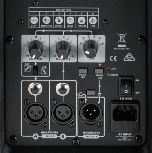 Wharfedale Pro TITAN AX12 Black (Ch) Профессиональная активная акустическая система двухполосная. Мощность (RMS) 250 Вт, макс SP фото 2