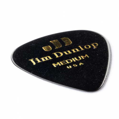 Dunlop Celluloid Black Medium 483P03MD 12Pack медиаторы, средние, 12 шт. фото 2