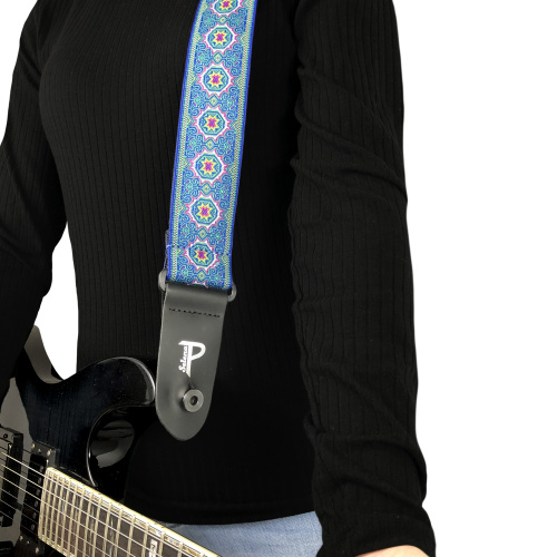 Perri's TWS-7174 Ремень для гитары Серия: JACQUARD Материал: жаккард Рисунок: медальоны Ширина фото 4
