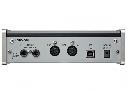 Tascam US-2x2 USB аудио/MIDI интерфейс (2 входа, 2 выхода) фото 3