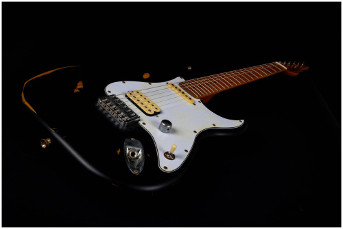 JET JS-800 Relic BK электрогитара, Stratocaster, корпус липа, HS, цвет Relic BK фото 12