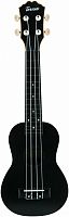 TERRIS PLUS-50 BK укулеле сопрано, черный, пластик