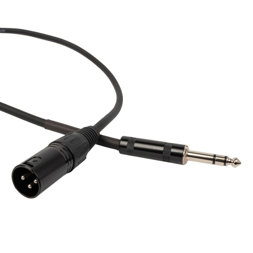ROCKDALE XJ001-5M готовый микрофонный кабель, разъемы XLR male X stereo jack male, длина 5 м, черный фото 5