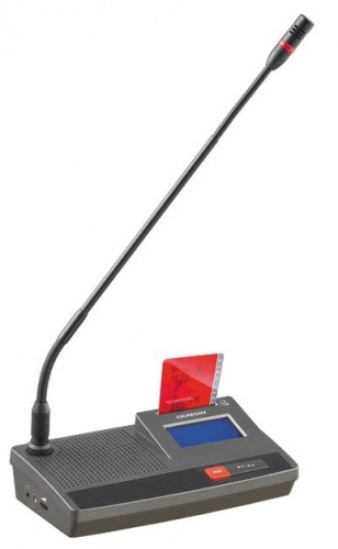 GONSIN TL-VD6000 Микрофонная консоль делегата. Поддержка IC-карт регистрации. ЖК дисплей. Встроенный динамик. Регулятор громкост фото 2