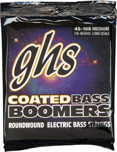 GHS M3045 PAK2 Струны для бас гитары; никелированная сталь; круглая обмотка; (45-65-85-105); Boome