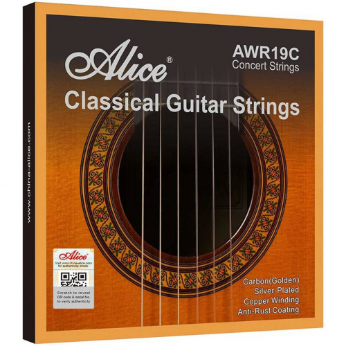 ALICE AWR19C-N Струны для классической гитары, натяжение Standard, разноцветный