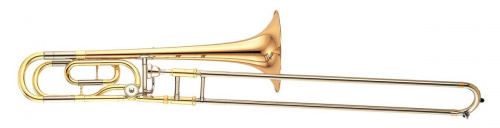 Yamaha YSL-448G(E) тромбон тенор Bb/F полупрофессиональный, желтая медь, лак
