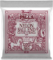 Ernie Ball 2409 струны для классической гитары. Ernesto Palla черный нейлон, бронзовая оплетка
