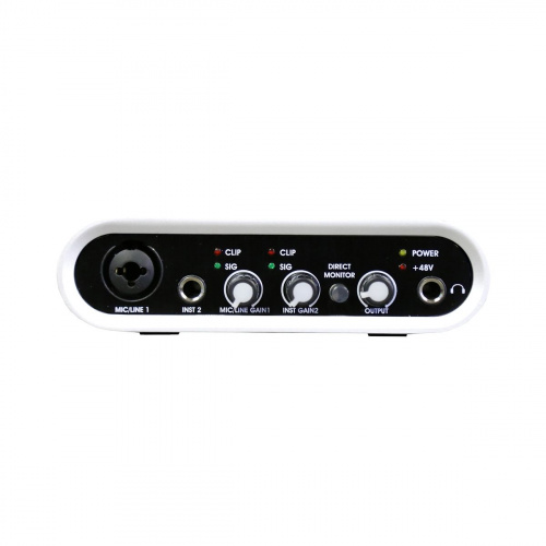 NordFolk AU12 аудиоинтерфейс USB, 2 входа, +48V, выход на наушники, 24, bit 96kHz фото 2