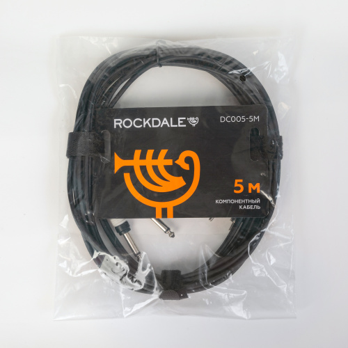 ROCKDALE DC005-5M компонентный кабель, 5 метров, разъемы 2 Mono Jack Male - 2 RCA Male (тюльпаны) фото 7