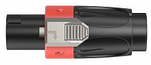 ROXTONE RS4F-S-RD Разъем кабельный типа speakon, 4-х контактный, "female", цвет: Черно-красный.