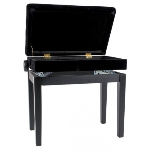 GEWA Piano bench Deluxe Compartment Black highgloss Банкетка для пианино (130510) фото 2