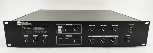 CMX Audio FA-120Z Микшер усилитель, 3 зоны с отдельным контролем громкости, 120ватт, встроенный Mp3 плеер USB и SD, FM тюнер Bl фото 2