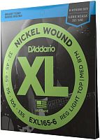 D'Addario EXL165-6 Струны 6-струнной бас-гитары, Long, 032-135.