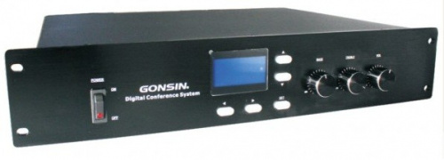 GONSIN GONSIN10000S Центральный блок управления. 19", LCD- дисплей, RS-232/485, RJ-45, Подавитель обратной акустической связи.
