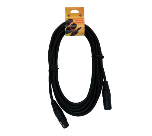Superlux CFM5FM баласный сигнальный кабель, 5 м, XLR3F - XLR3M, сечение проводников 0,13 мм