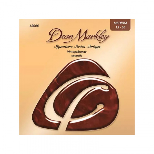 DeanMarkley 2006 Струны для акустической гитары, серия Vintage Bronze, калибр Medium 13-56