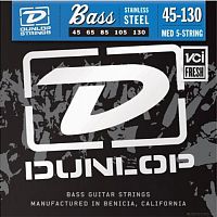 DUNLOP DBS Stainless Steel Bass 45-130 5 Strings струны для 5-струнной бас-гитары