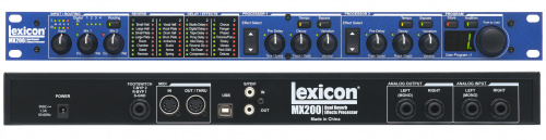 Lexicon MX200 стерео ревербератор/процессор эффектов. USB-подключение к DAW, возможность использования как аппаратный плагин. Входы/выходы - аналоговы