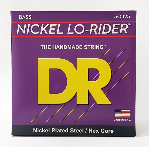 DR NMH6-30 NICKEL LO-RIDER струны для 6-струнной бас-гитары никель 30 125
