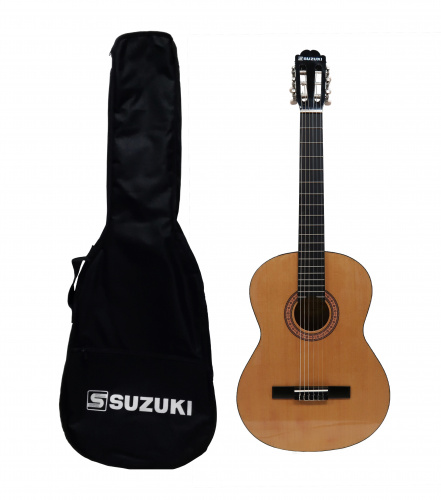 Suzuki SCG-2S+4/4t кл.гитара размер 4/4, нейлоновые струны, чехол в комплекте/без анкера/натурал