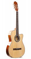 Deviser L-330 N Гитара классическая, верхняя дека ель, обечайка и нижняя дека тополь, гриф махагони, накладка грифа палисандр, цвет N